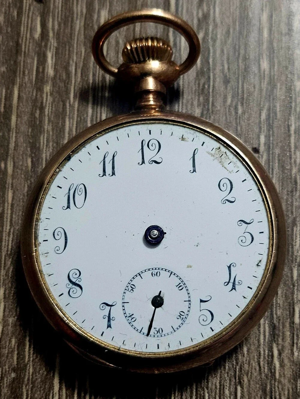 Antique wind Up MINI Pocketwatch W/ Windsor B.W.C.C.O G.F case working condition